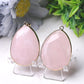1.75" Rose Quartz Pendant with Golden Rim Best Crystal Wholesalers