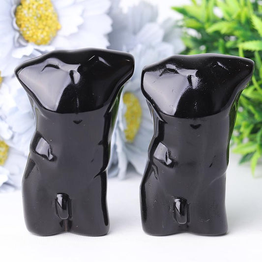 2.0-3.0" Black Obsidian Crystal Model Carvings Best Crystal Wholesalers
