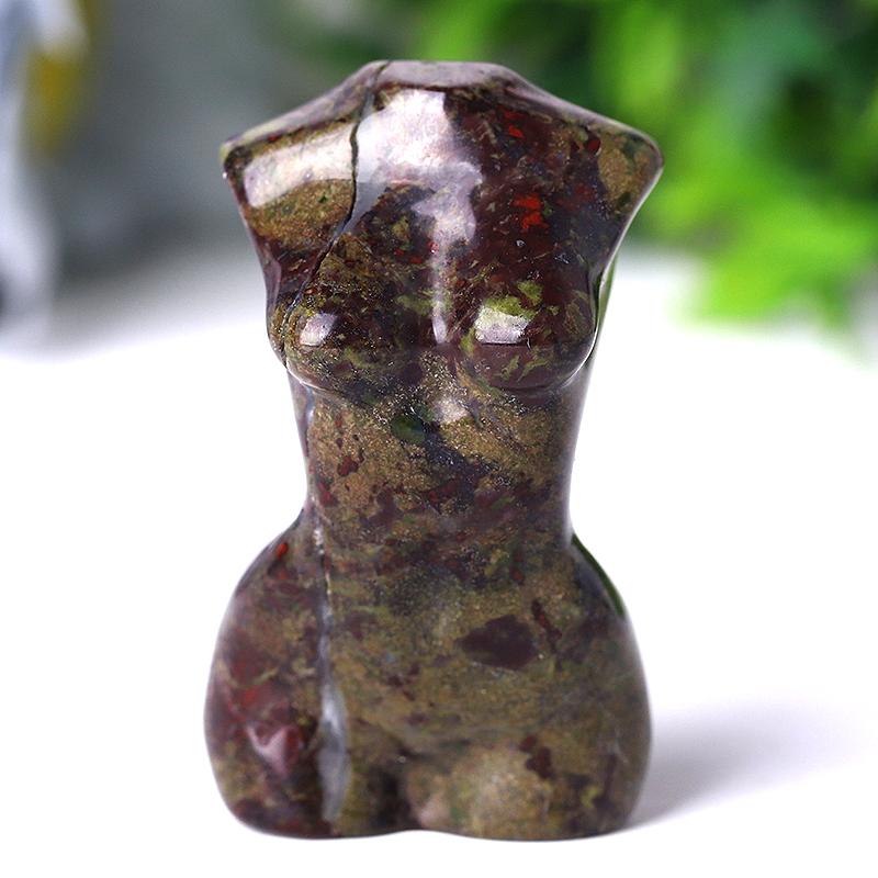 2“ Wholesale Crystal Tiny Crystal Torso Statue Carved Goddess Model