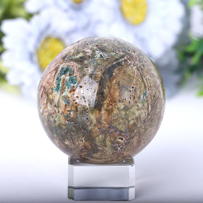2.0"-4.0" Azurite Druzy Sphere Best Crystal Wholesalers