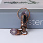3.3" Amethyst Black Obsidian with Skull Decoration Pendant Best Crystal Wholesalers
