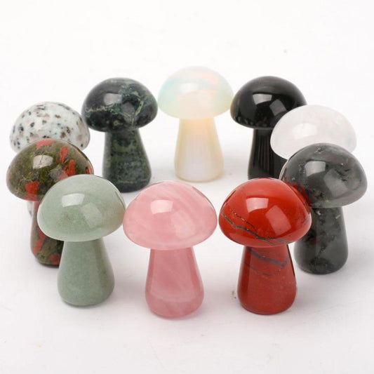 2" Crystal Mushroom Carvings Plants Bulk Best Crystal Wholesalers