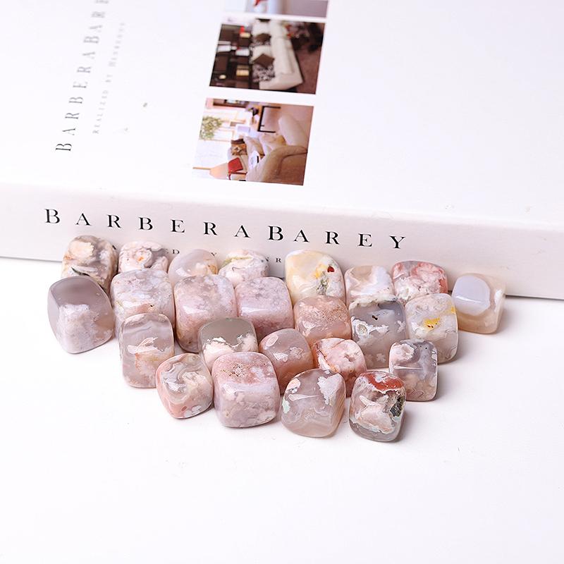 20mm-25mm Flower Agate Cubes in bulk
