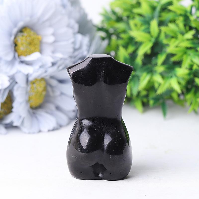 3" Black Obsidian Crystal Model Carvings Best Crystal Wholesalers