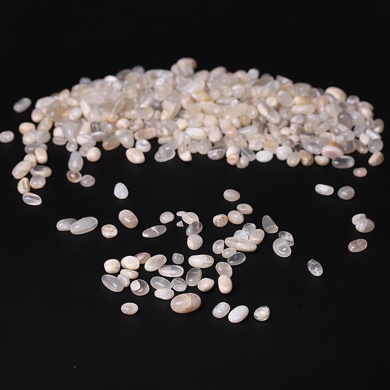 0.1kg Round Shape Natural Moonstone Chips Crystal Chips for Decoration Best Crystal Wholesalers