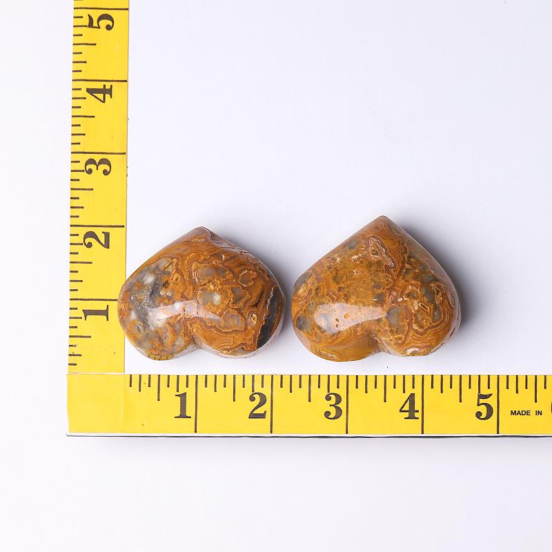 2.0-2.5" Crazy Agate Heart Shape Crystal Carving Best Crystal Wholesalers