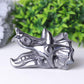 3.5" Hematite Dragon Head Crystal  Carvings Best Crystal Wholesalers