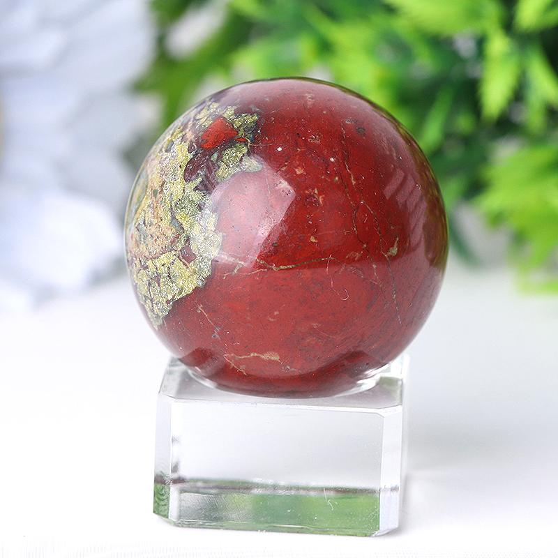 1.5" Dragon Blood Stone Crystal Sphere Best Crystal Wholesalers