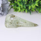 3.5" Natural Prehnite Crow Skull Head Healing Carving Epidote Animal BulkBest Crystal Wholesalers